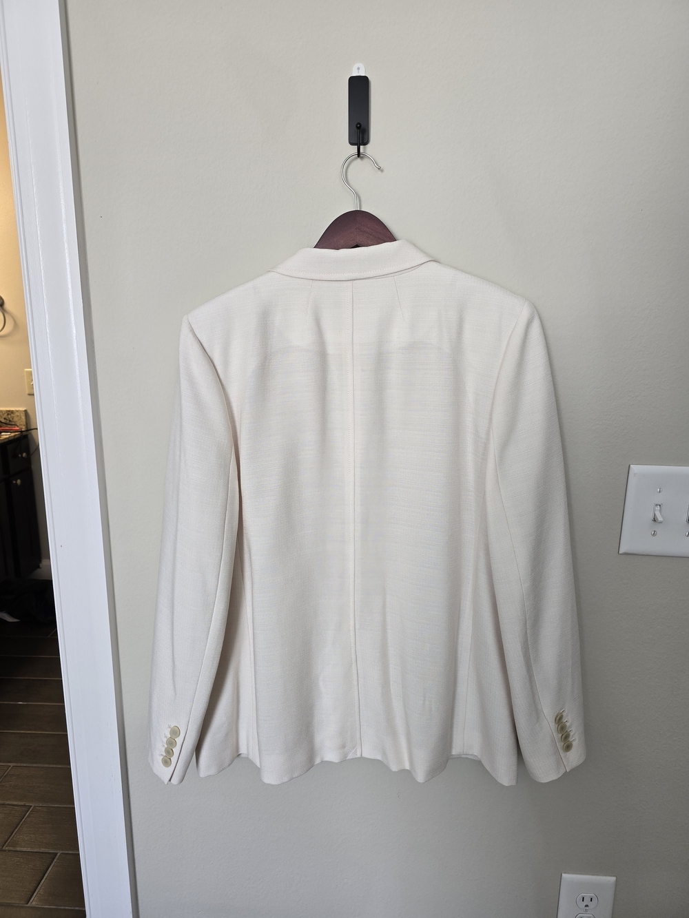 J.Crew Cream Single-Button Blazer - Picture 3 of 4